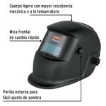 Careta electrónica para soldar sombra 9-13, negra, PRETUL - Imagen 2
