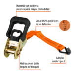 Juego de 4 Sujetadores Truper con Matraca 1-1/4 Pulgadas 1000 Kg - Imagen 3