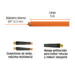 Manguera de PVC para Compresor 5 M de 1/4 Truper - Imagen 2