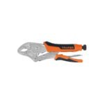 Pinza de Presión 10" Mordaza Curva Mango de Vinil, TRUPER