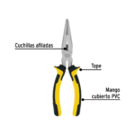 Pinza de punta y corte 7" mango Comfort Grip, PRETUL - Imagen 4